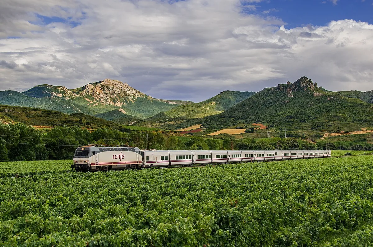 Alvia Málaga-Bilbao en San Felices (La Rioja) — 2